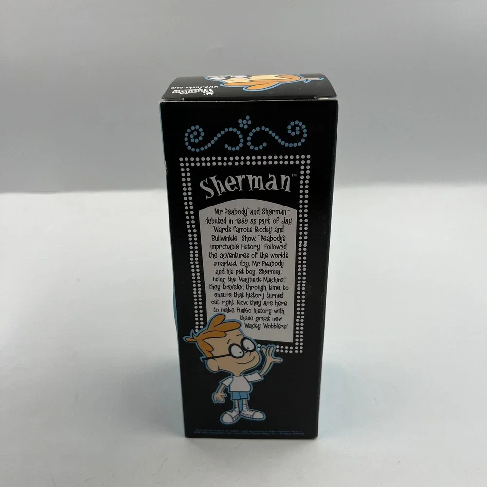 Funko Wacky Wobbler Mr Peabody & Sherman Bobblehead Lot Vintage Rocky Bullwinkle